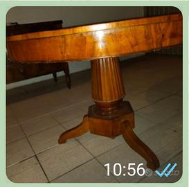 Tavolo rotondo legno noce 