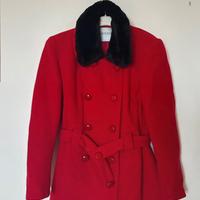 Cappotto made in italy rosso, in lana