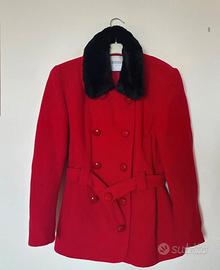 Cappotto made in italy rosso, in lana