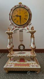 Orologio a pendolo in porcellana Limoges