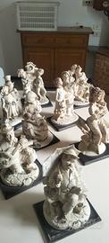 statuette  in ceramica capodimonte