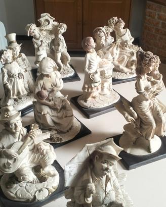 statuette  in ceramica capodimonte