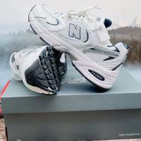 New Balance 530 White Silver Navy  38