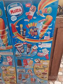 Pubblicita' gelati Motta Nestle' lastra metallo