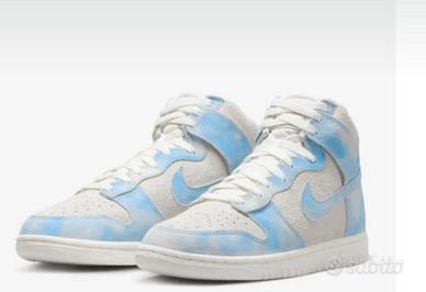 Nike Dunk High   1985 blue denim nuove