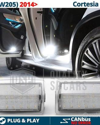 2 Luci di Cortesia LED Per MERCEDES Classe C W205