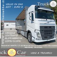 1037 volvo fh 540-centinato + pedana -2017-euro 6