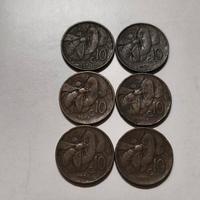 Lotto 6 monete da 10 centesimi Ape