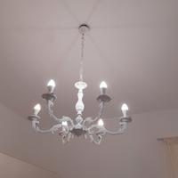 lampadario shabby 6 luci