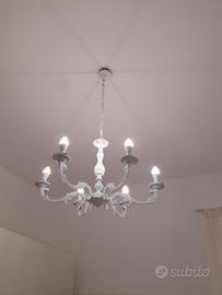 lampadario shabby 6 luci