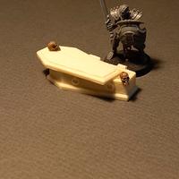 Terrain wargame Graveyard Gravestones with skull 