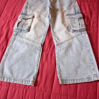 Jeans bambina 8-9 anni Cargo