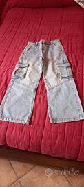 Jeans bambina 8-9 anni Cargo