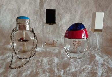 Collezione 4 fragranze vuote vintage pop