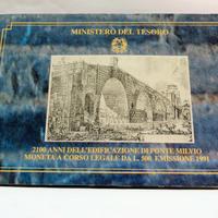 Moneta argento - 500 lire - italia 1991