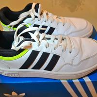 Adidas Hoops 2.0 K White/Green mis. 35,5