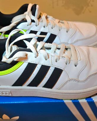 Adidas Hoops 2.0 K White/Green mis. 35,5