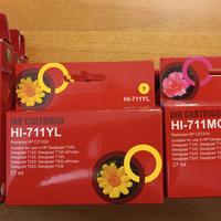 Cartucce nuove 711 per plotter HP - compatibili