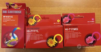 Cartucce nuove 711 per plotter HP - compatibili