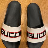 Ciabatta Gucci Stripe bianco