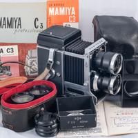 Mamiya C3 Professional kit con documenti originali