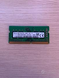 Ram ddr4 8gb portatile/sodimm