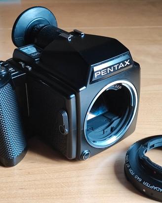 Pentax 645 con adattatore pentax 67