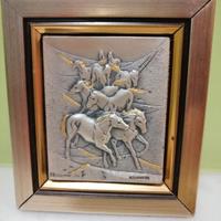 Quadretto argento 925 bassorilievo Ottaviani 9x8 c