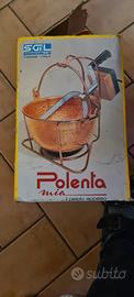 paiolo rame mescolatore polenta