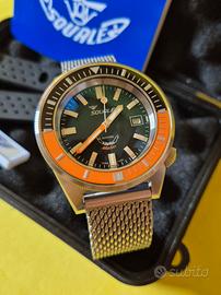 Squale matic nero e arancio