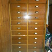 cassettiera  archivio schedario vintage anni 50
