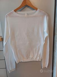Maglia Peuterey Bianca - Donna Tg.44 -manica lunga
