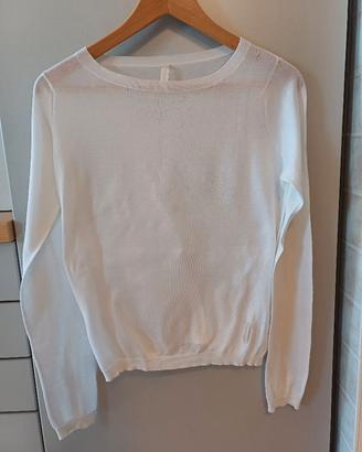 Maglia Peuterey Bianca - Donna Tg.44 -manica lunga