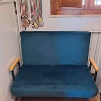 Divano letto verde