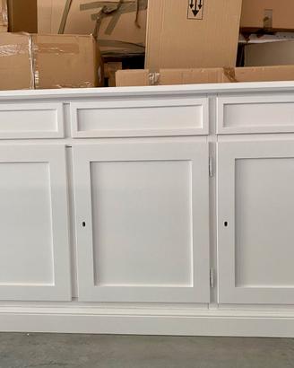 NUOVA CREDENZA 3 ANTE DI VERO LEGNO, VARI COLORI