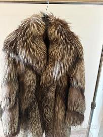 Pelliccia vera Volpe Argentata 3/4 Coat-Taglia 44