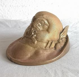 Miniatura cappello alpino in ottone