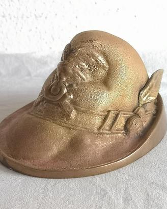 Miniatura cappello alpino in ottone
