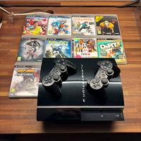 PLAYSTATION 3 80GB + 2 JOYPAD +9 GIOCHI
