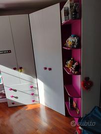 Armadio angolare cameretta