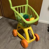 Carrello della spesa giocattolo in plastica