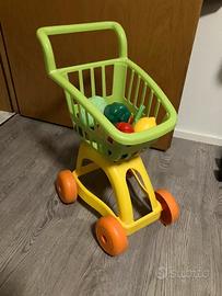 Carrello della spesa giocattolo in plastica
