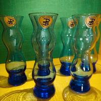 Servizio 6 bicchieri vintage, design anni 70