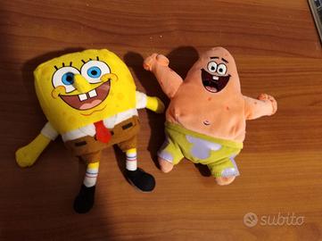 peluche di Spongebob e Patrick 