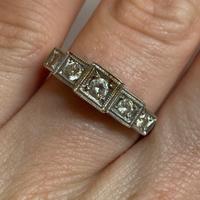 Anello oro bianco e diamanti