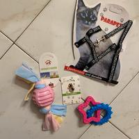 kit pettorina e giocattoli animali domestici