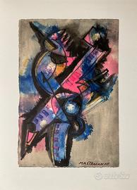 Umberto Mastroianni Litografia 1985