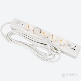 Ciabatta EMOS 3m 4 Prese + USB A-C 16A 3680W