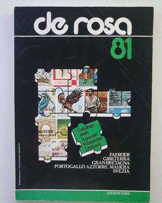 Catalogo De Rosa 1981, francobolli 7 Stati Europei