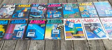 Commodore Amiga Lotto Riviste con floppy italiane
